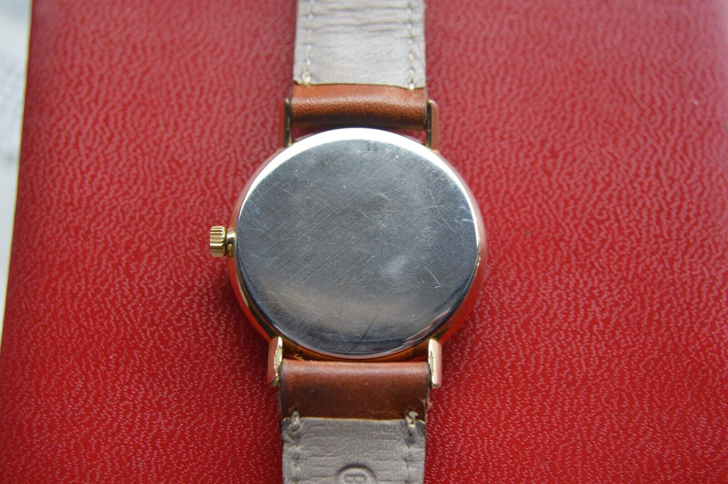 14/07/1964 Vintage Omega Fullset Gold Leather Men's Mechanical Dress Watch