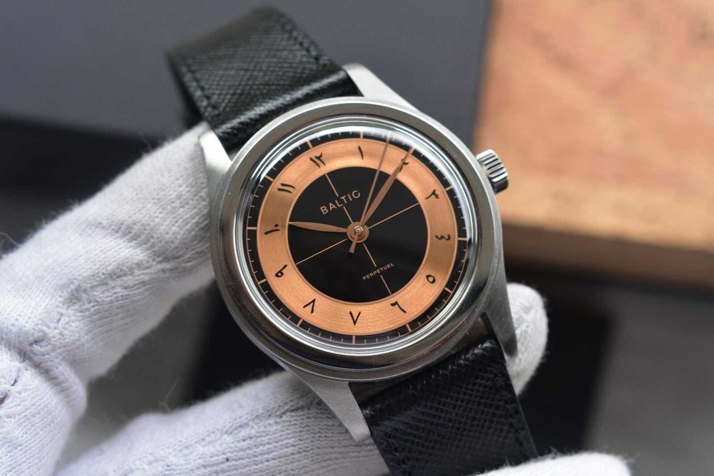 Baltic x Perpetuel Limited Edition Automatic Sector Dial 38mm Mens Watch 1 of 71