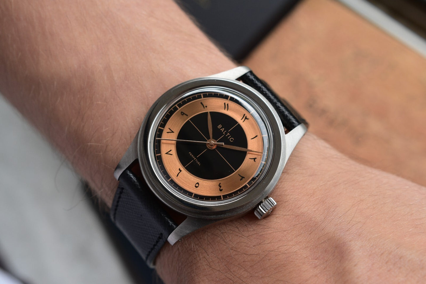 Baltic x Perpetuel Limited Edition Automatic Sector Dial 38mm Mens Watch 1 of 71