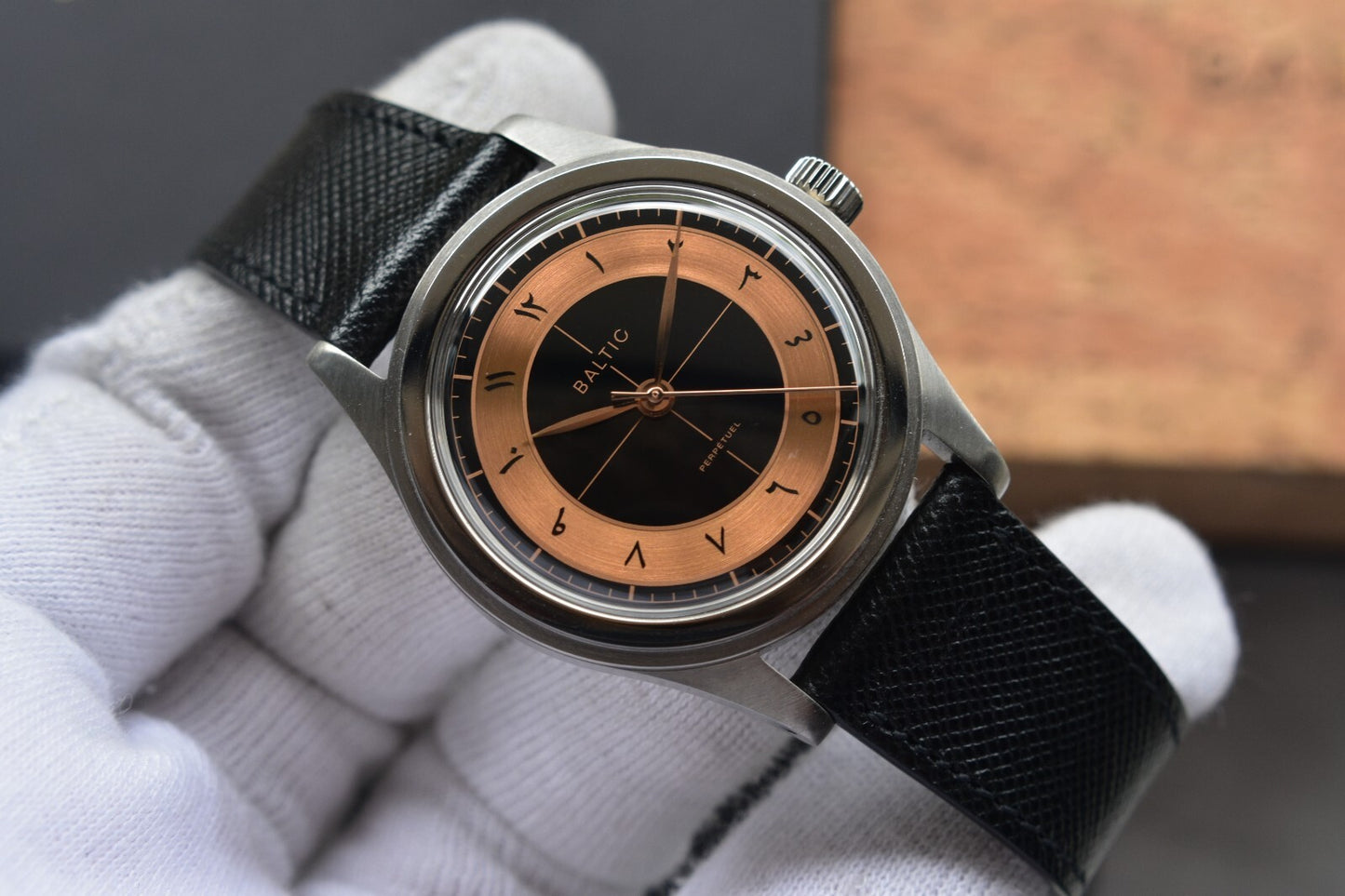 Baltic x Perpetuel Limited Edition Automatic Sector Dial 38mm Mens Watch 1 of 71