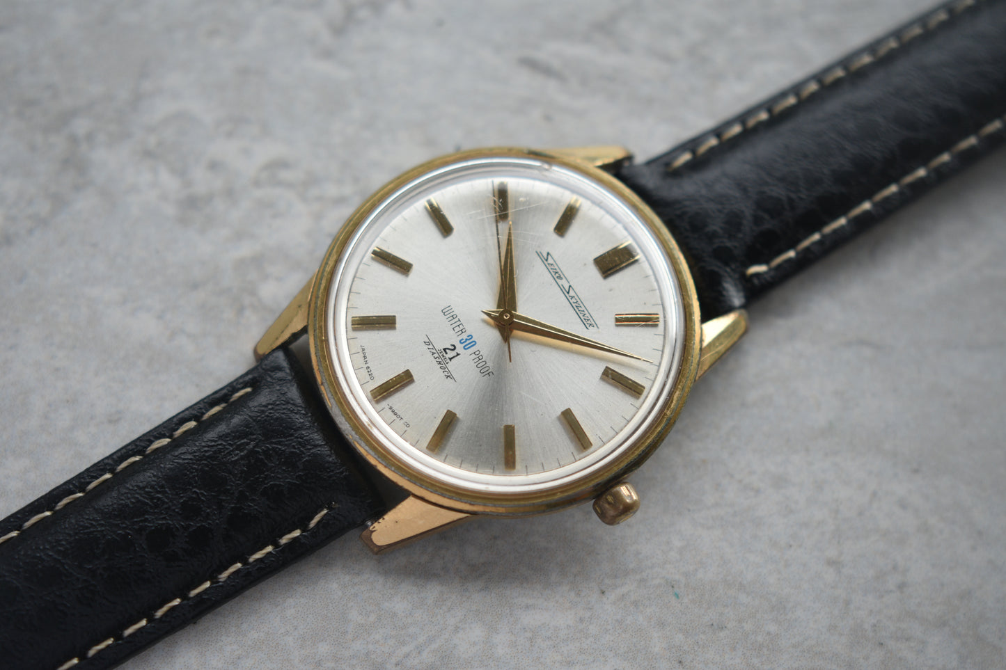 May 1965 Seiko Skyliner Men's Mechanical Watch Gold Rare