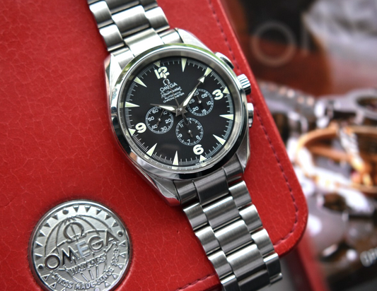 Omega Seamaster Railmaster Chronograph Automatic 42mm Aqua Terra Watch Boxed