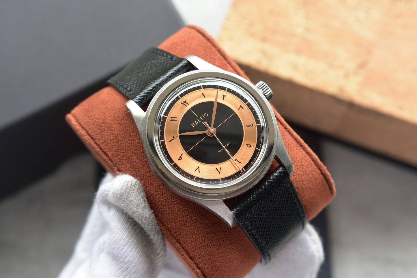 Baltic x Perpetuel Limited Edition Automatic Sector Dial 38mm Mens Watch 1 of 71